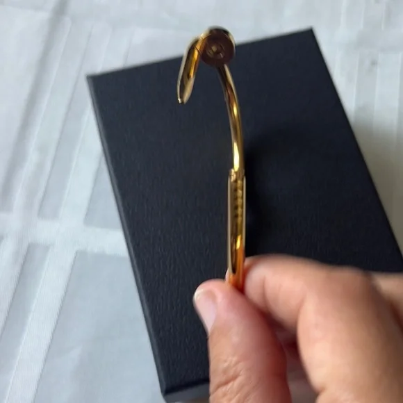 Gold Nail Bracelet - Picture 3 of 4